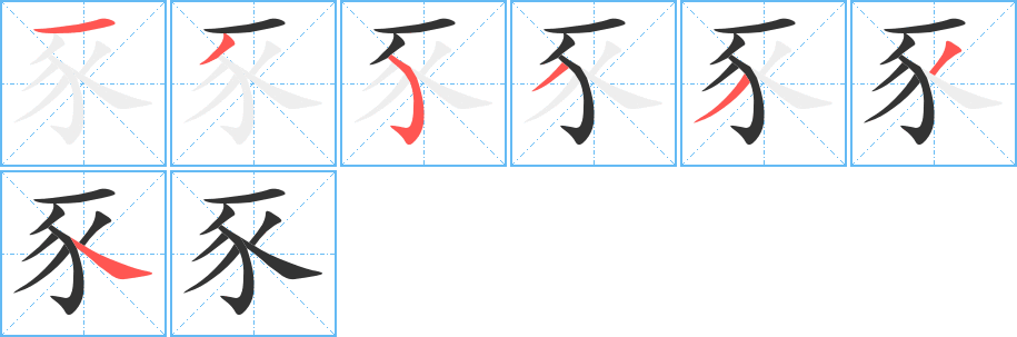 豕的笔顺写法