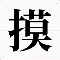 摸