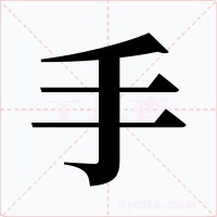 手