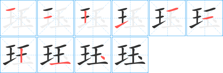 珏的笔顺写法