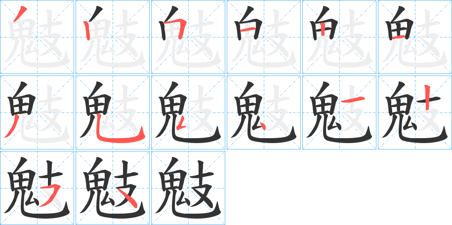 鬾的笔顺写法
